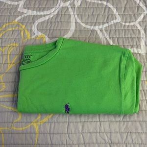 Mens Polo Crew Neck Green L